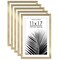 Americanflat Picture Frame Set with Mat - Set of 5 - Photo Frame Set of Five for Wall Display - Plexiglass Cover - Hanging Hardware